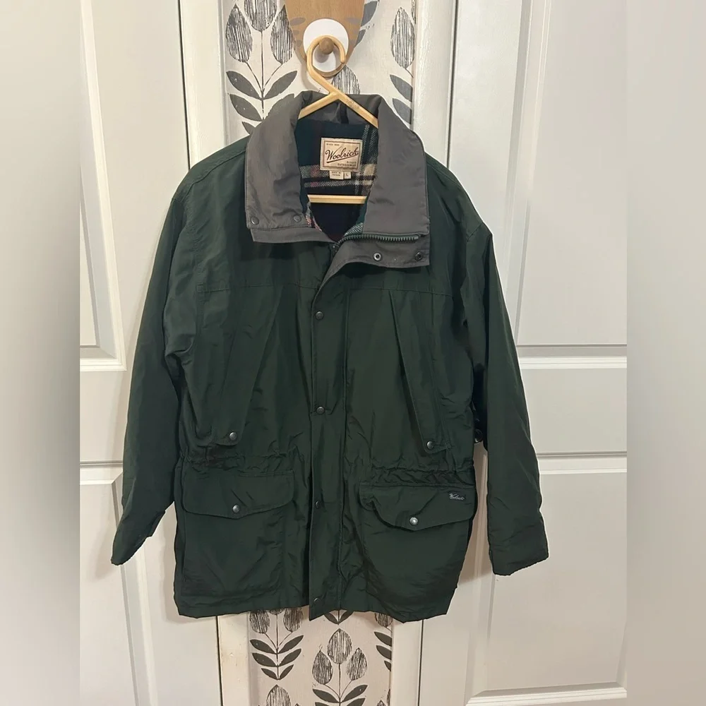 Vtg Woolrich Rugged Outdoor wear Men's Military Field Jacket - Wool Green Sz L - Picture 4 of 13